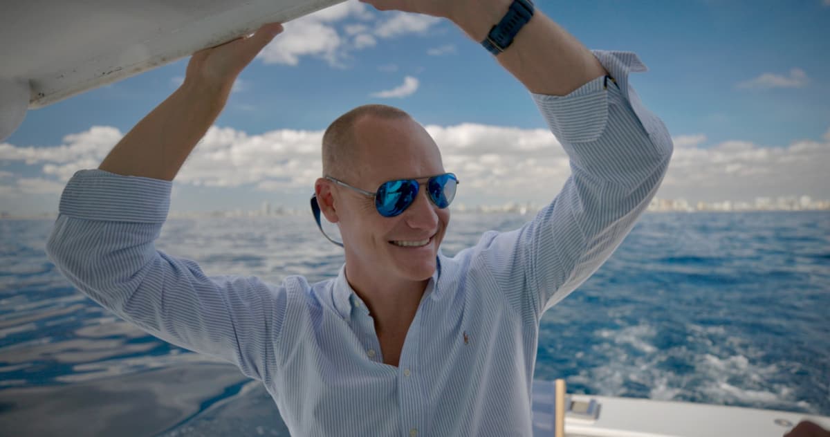Jacob Ruytenbeek on the water off South Florida