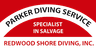 Parker Diving Service Redwood Shore Diving logo