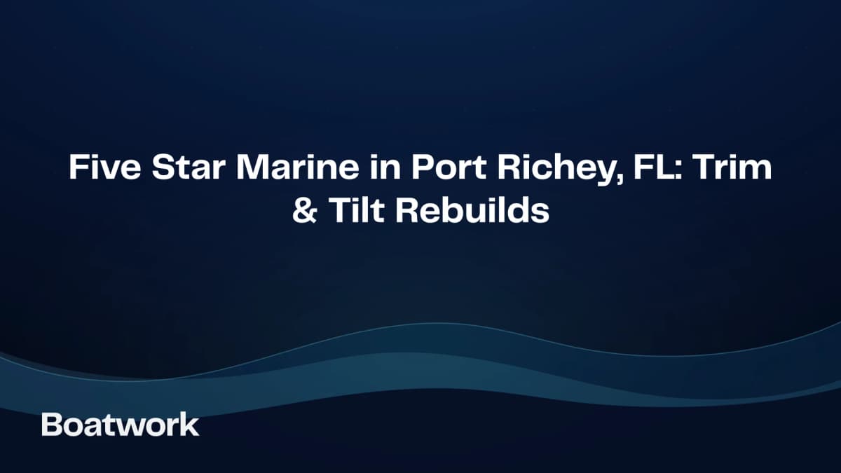 Five Star Marine in Port Richey, FL: Trim & Tilt Rebuilds