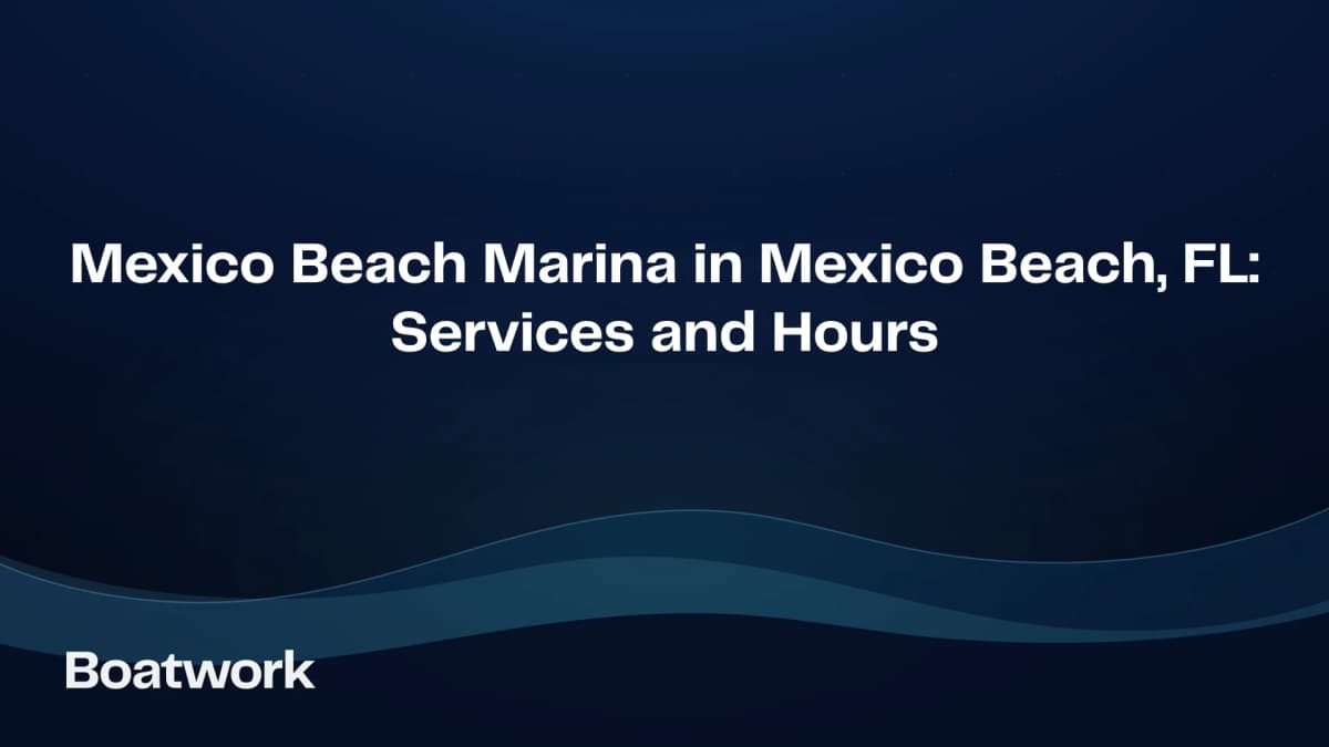 Mexico Beach Marina in Mexico Beach, FL: Services and Hours