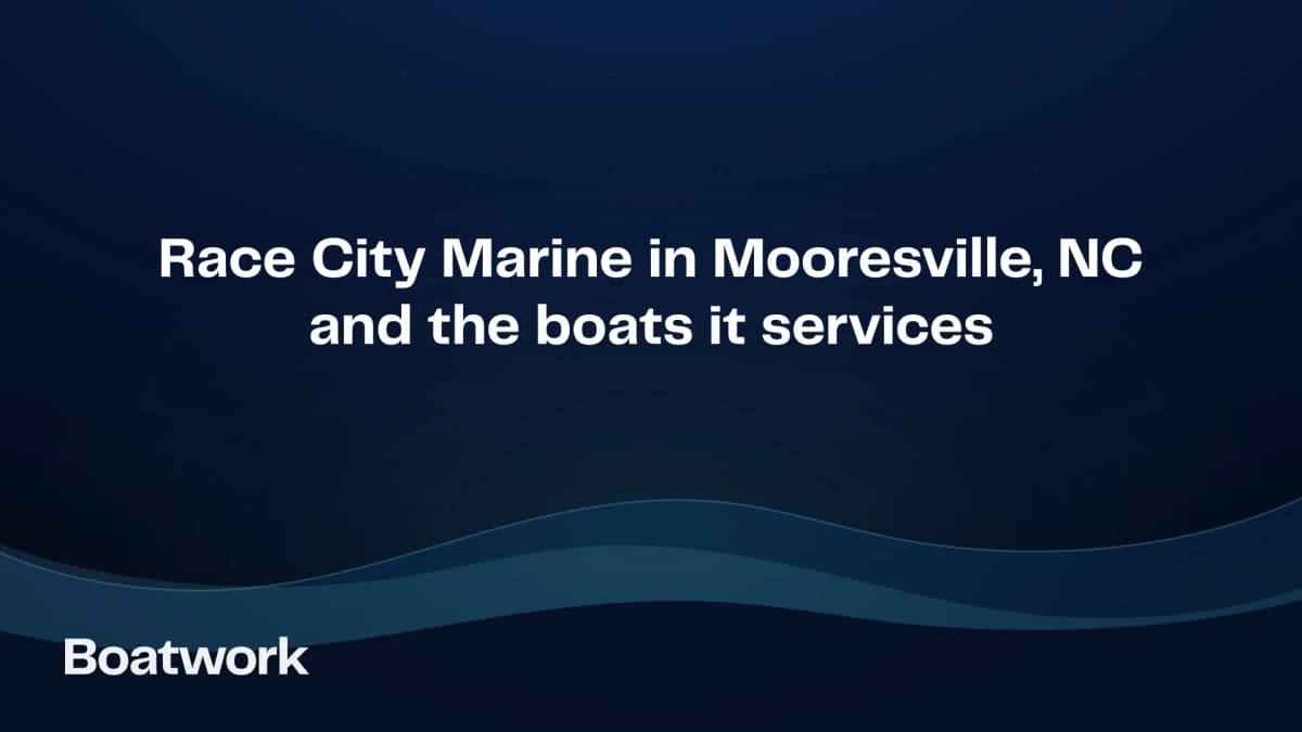 Race City Marine in Mooresville, NC and the boats it services